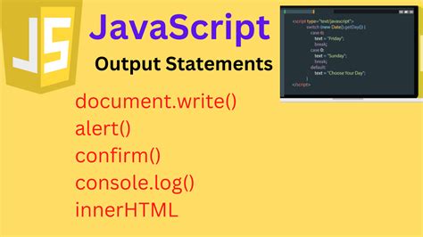 javascript output function.